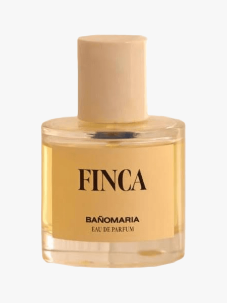 Bañomaria Finca Eau de Parfum in branded component on a light gray background